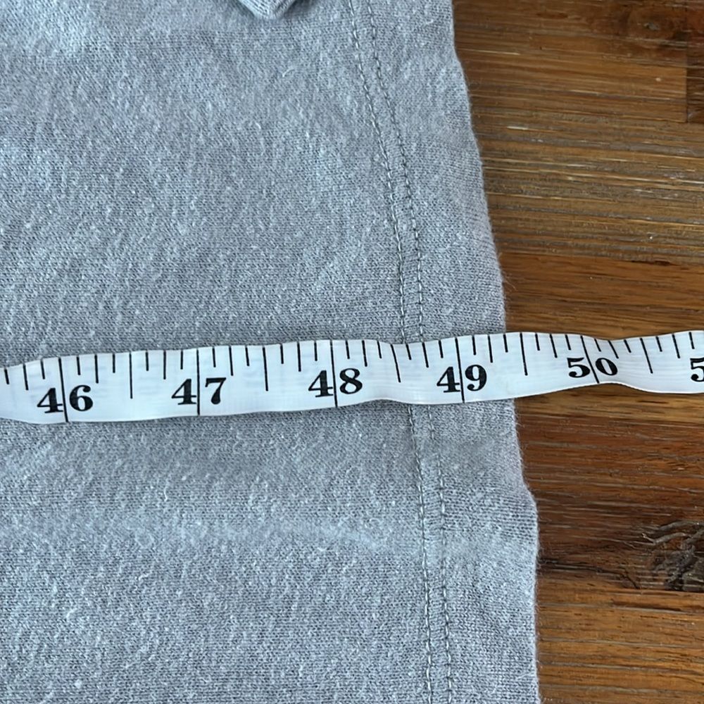 Outerknown Neptune Tee Dress Short Sleeves Tshirt Dress L Gray - Picture 10 of 11